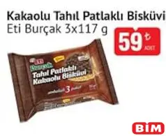 ETİ BURÇAK KAKAOLU TAHIL PATLAKLI BİSKÜVİ 3X117 G ETİ BURÇAK KAKAOLU TAHIL PATLAKLI BİSKÜVİ 3X117 G